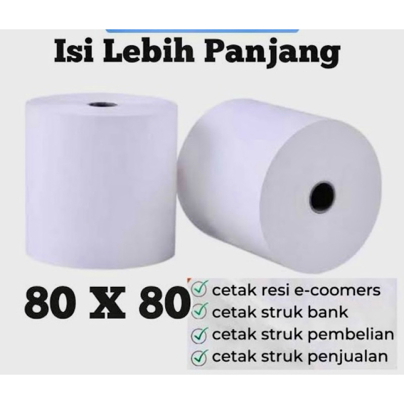 THERMAL PAPER 80x80 MM / กระดาษ CASH RECEIPT