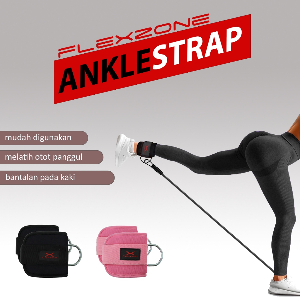 Flexzone Ankle Strap Hook Gym Fitness Foot FAP-006