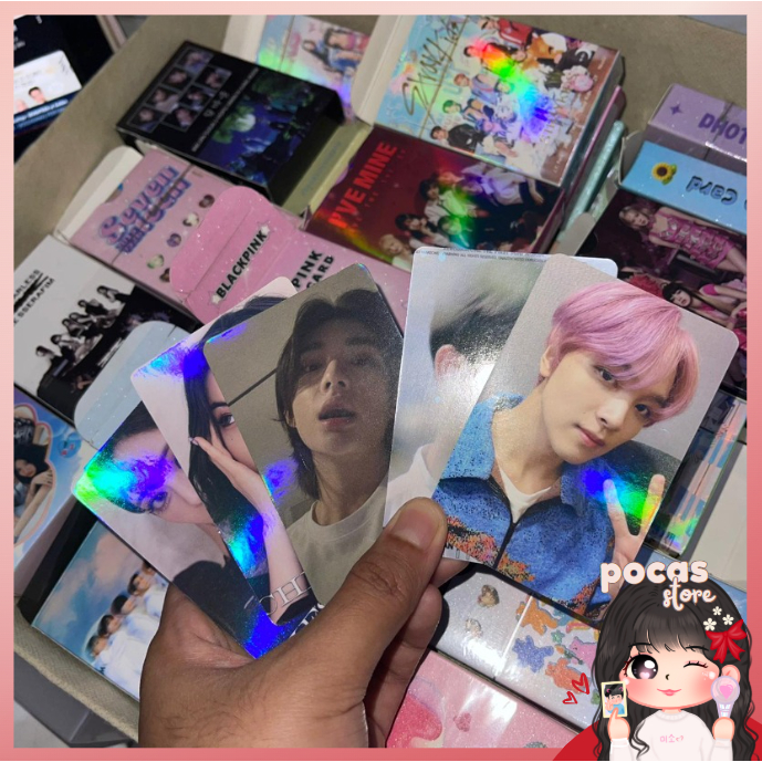 [PS] (5 ชิ้น) RANDOM PHOCARD BOY GIRL KPOP ANIME ANIMATION GLOSSY HOLO DOFF CONT CHOOSE GROUP