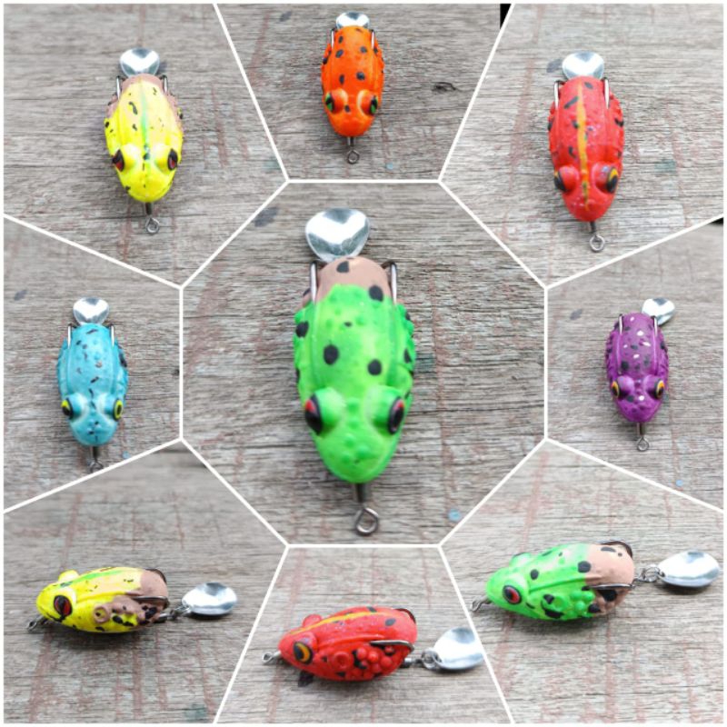 SOFT FROG PACMAN3D 35CM เหยื่อตกปลาหล่อ GABUS TOMAN ETC.