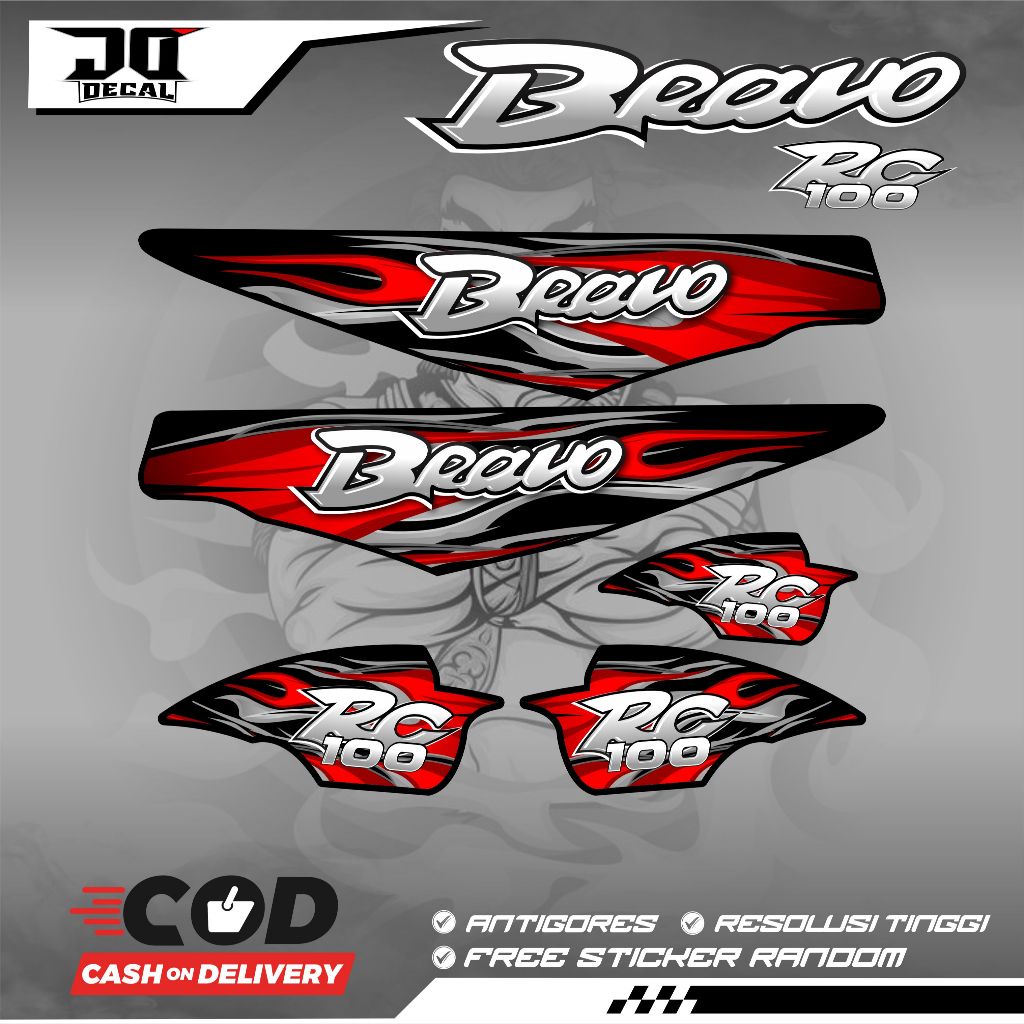 SUZUKI BRAVO RC VARIATION STRIPING พร้อมประเทศไทย VIETNAM FIRE MOTIF K9