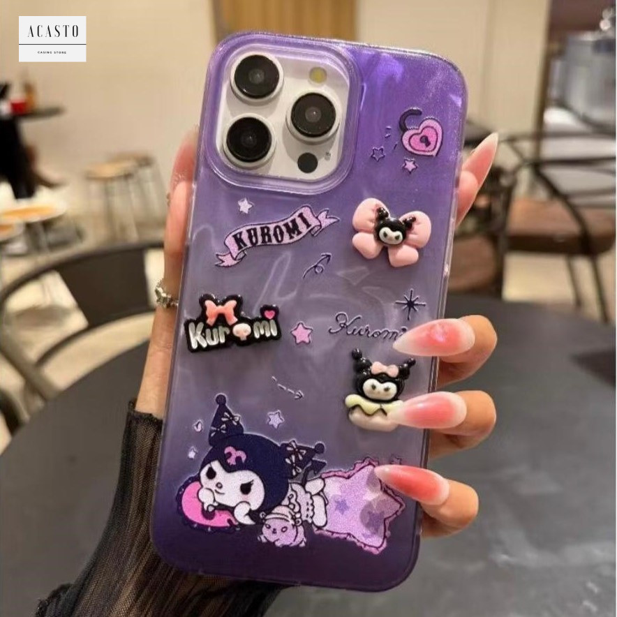 HP AC190 SOFTCASE WATERRY โฮโลแกรมสําหรับ Oppo A58 A60 A71 A74 A95 A78 A9 A5 2020 A98 A1 F1s F5 F7 F