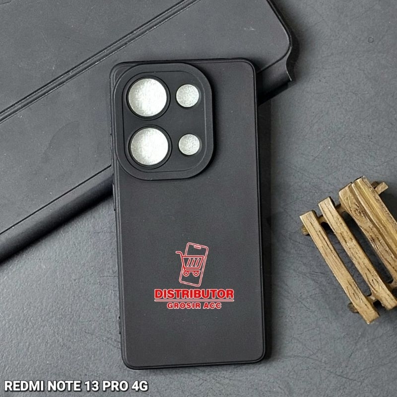 (03) เคสสไตล์ FANCY สําหรับ REDMI NOTE 13 PRO 4G / POCO M6 PRO 4G - ชุดเคสสีดําสุด ๆ