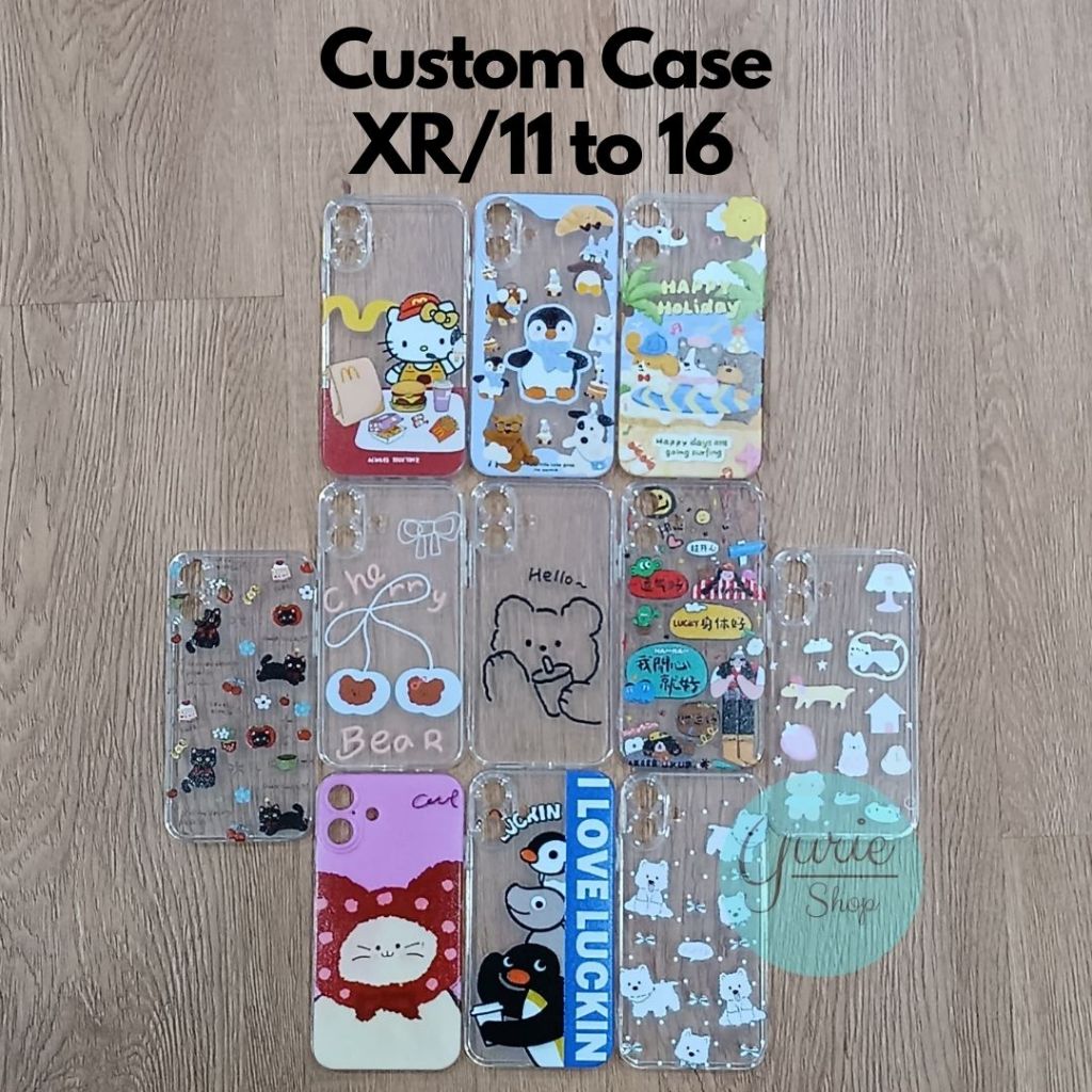 เคสซิลิโคนแบบกําหนดเอง "CHARACTER" XR/11 to Series 16 (2 กล้อง)