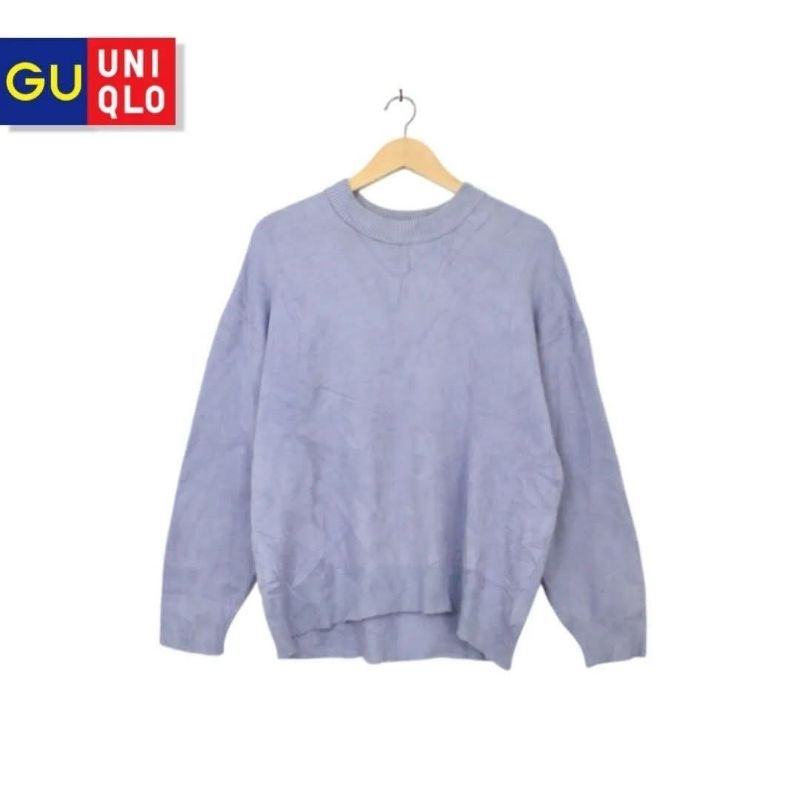 Uniqlo Soft Blue-Lilac O-Neck Sweater (CODE: B53 - 15)