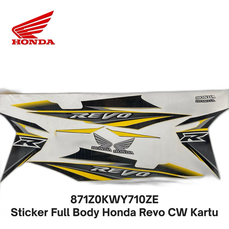 871Z0KWY710ZE สติ๊กเกอร์เต็มตัว Honda Revo CW Card