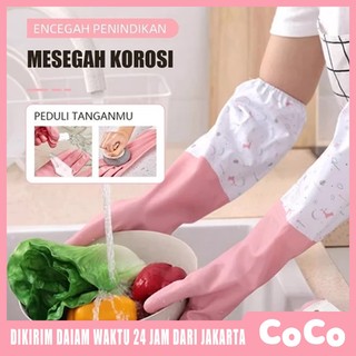 Sarung Tangan Karet Latex Cuci Piring Pekerjaan Dapur Rumah Tangga Anti Air Anti Kotor