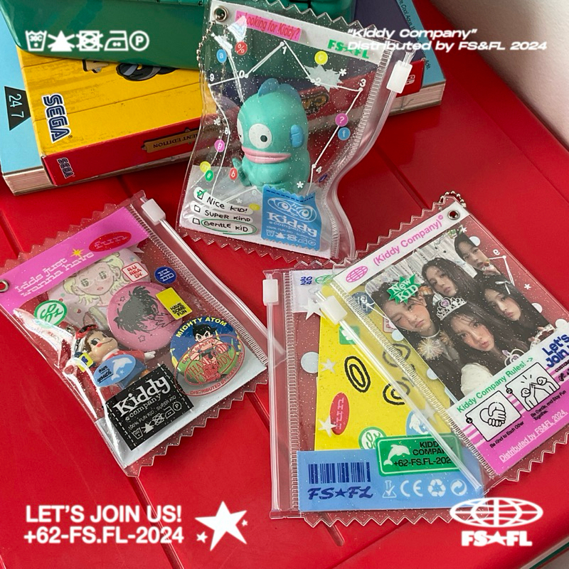[FROM.STAR X FLUFFISH] FSFL - KIDDY COMPANY POUCH KEYRING