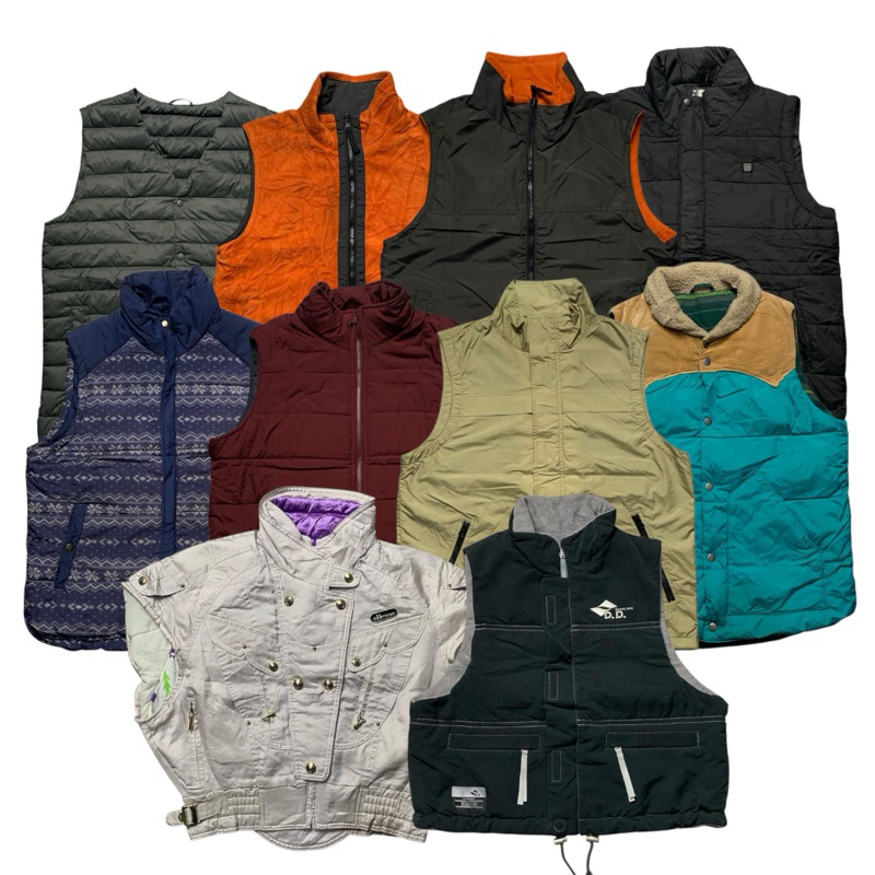 วินาที / TACTICAL VEST / PUFFER VEST / GOOSE FEATHER VEST / RACING VEST / CASUAL VEST / USED VEST / 