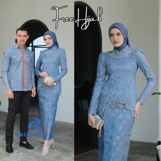 Kebaya Couple Sera Series Kebaya Wisuda Lamaran Tunangan Set Tunik Batik Baju Couple Kondangan Terbaru 2024