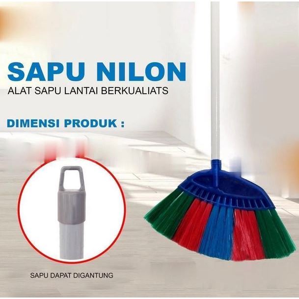 FLOOR NYLON BROOM COLORFUL NYLON STRING / FLOOR BROOM FLOOR CLEANER