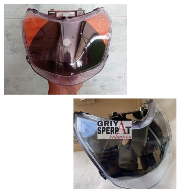 SPACY fi และคาร์บูเรเตอร์ไฟหน้า mica reflector กําหนดเองสีดําสีส้ม