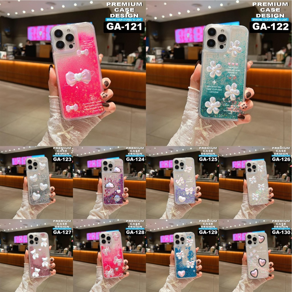 SAMSUNG J7 PRIME/ J5/ J6/ J7/ J8/ J4+/ J6+/ M54/ M34/ M21 CASE MOTIF GLITTER AIR CODE GA121-GA130 (J