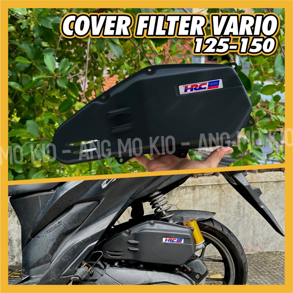 SLIM AIR FILTER COVER HRC VARIO 125/150 (ALL YEARS) PCX 150 CBU (2012 - 2014) ALREADY INCLS HRC EMBLEM / สติ๊กเกอร์ COVER ไม่ธรรมดา SLIM FILTER