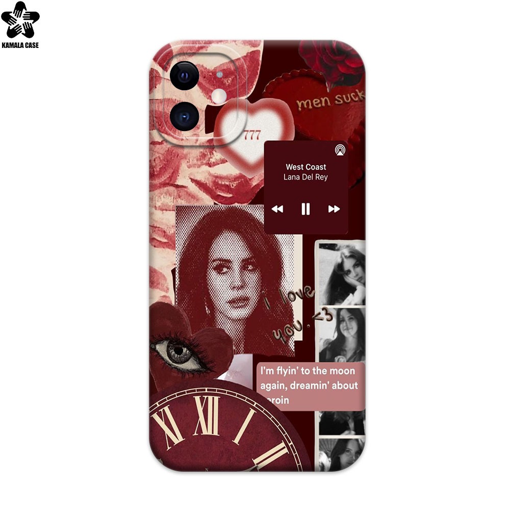 PREMIUM SOFTCASE LANA DEL REY MOTIF สําหรับ IPHONE 11 12 13 14 & ALL TYPE IPHONE - PRO CAMERA CASE -