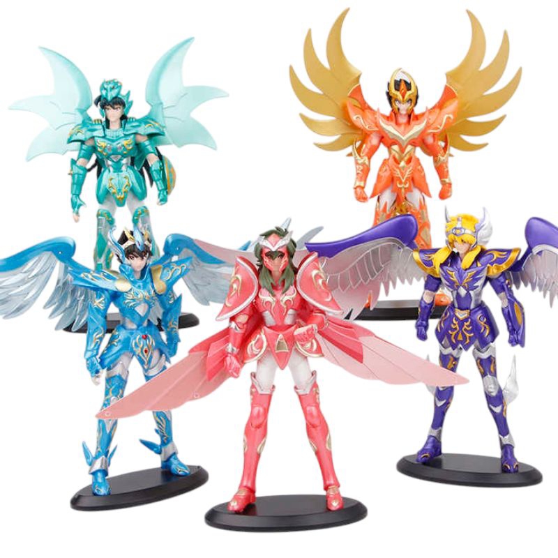 Action Figure อะนิเมะ Saint Seiya Pegasus Seiya Dragon Shiryu Cygnus Hyoga Andromeda Shun Ikki Phoen