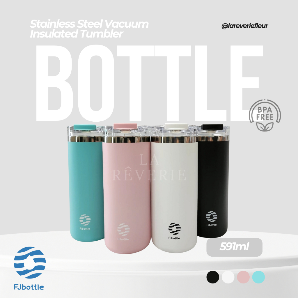 FJBOTTLE - กระติกน้ําร้อนหุ้มฉนวนสุญญากาศสแตนเลส 591 มล. SUS 304