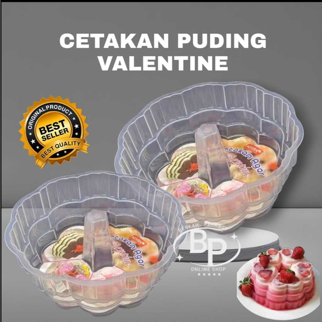 VALENTINES PUDDING MOLD / AGAR MOLD / PUDDING MOLD / LOVE PUDDING