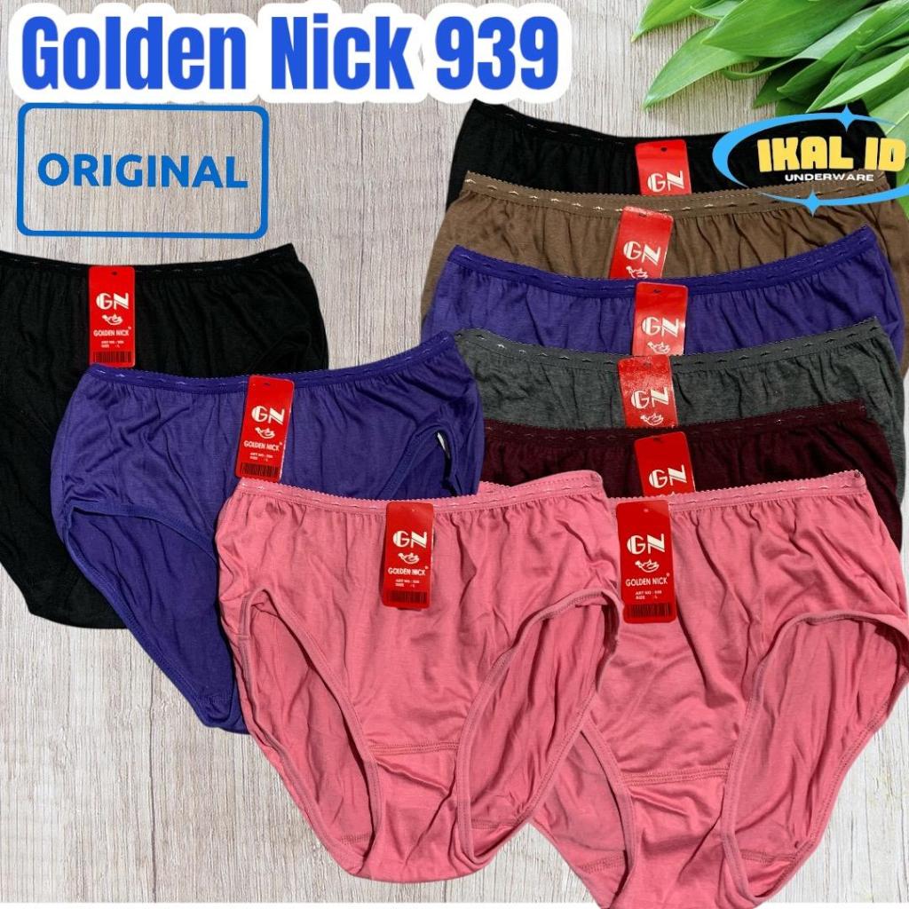 12 ชิ้น CD GOLDEN NICK 939 กางเกงชั้นในสตรีสีเข้ม