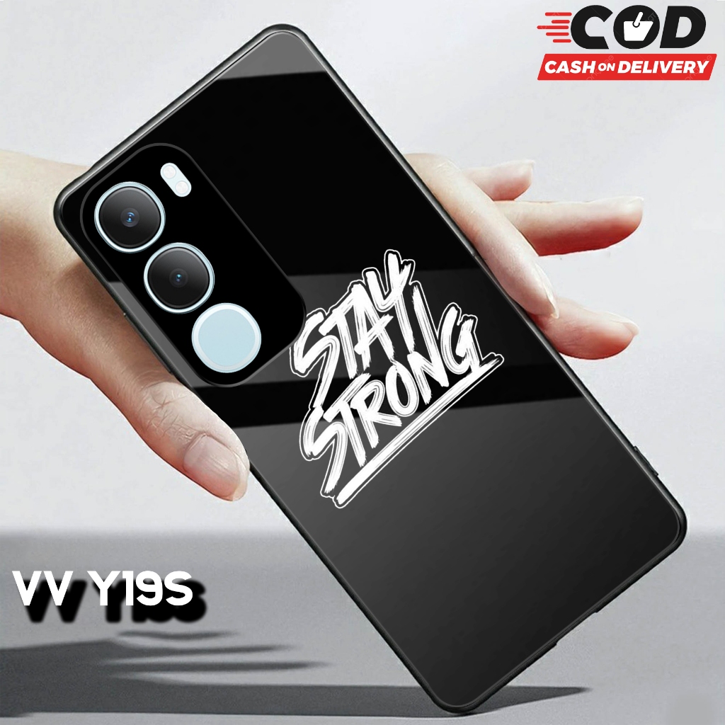 ALPHA Case - Case VIVO Y19S - (BLACK Case) - 2D Glossy - premium Glossy Case - Cool Case - Unique Ca