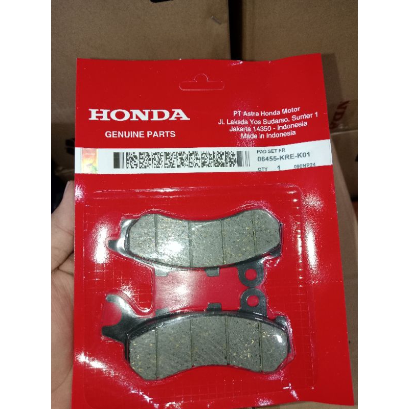 06455-KRE-K01 DISPED ผ้าเบรคหน้า PCX 150, PCX 160 ใหม่