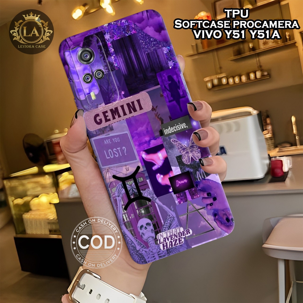 HP เคส Vivo Y51 / Y51a ล่าสุด - เคส Leviora - เคสแฟชั่น Aesthetic - Vivo Y51 / Y51a Softcase - เคสกล