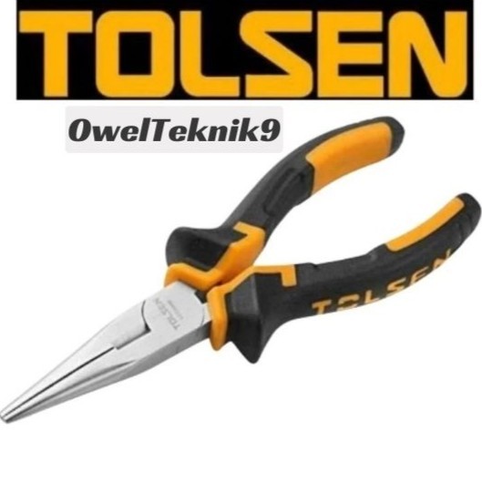 OwelTeknik9 - 8" TOLSEN เข็ม-คีม/Tolsen 8" คีม/คีมจมูกยาว 200mm(8") TOLSEN 10007