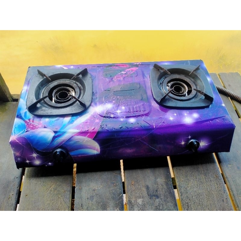 [ 100 x 50 CM ] GLOSSY HEAT-RESISTANT 2-BURNER GAS STOVE STICKER