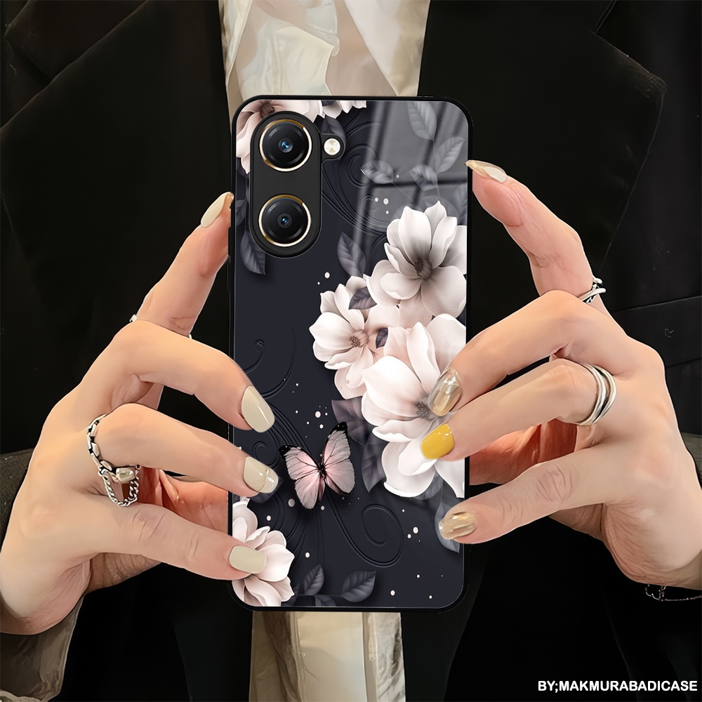 HP Glossy 2D Glass Softcase สําหรับ Vivo Y03 - Vivo Y03T - Vivo Y18 เคสล่าสุด - เคสซิลิโคน TPU