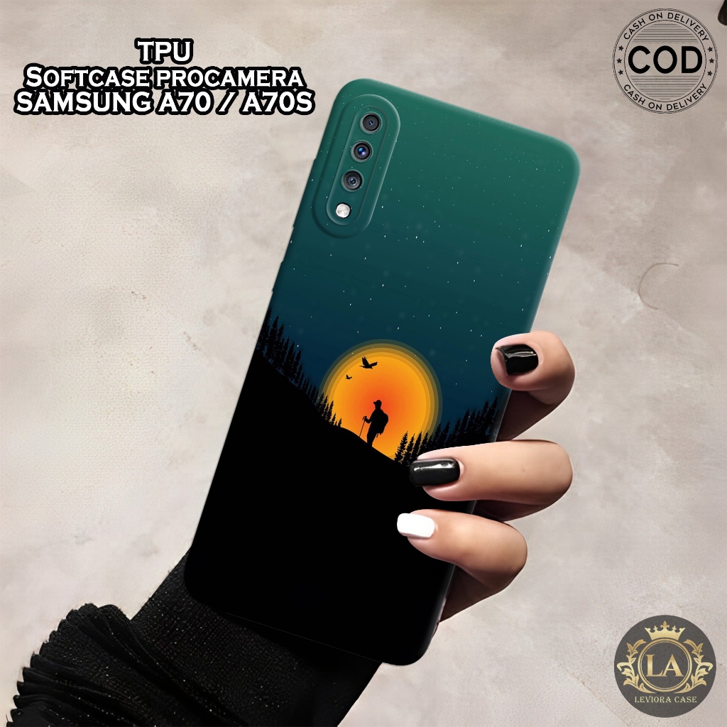 เคส HP Samsung A70 / A70s ใหม่ล่าสุด - เคส Leviora - เคส Moon Fashion - Samsung A70 / A70s Softcase 