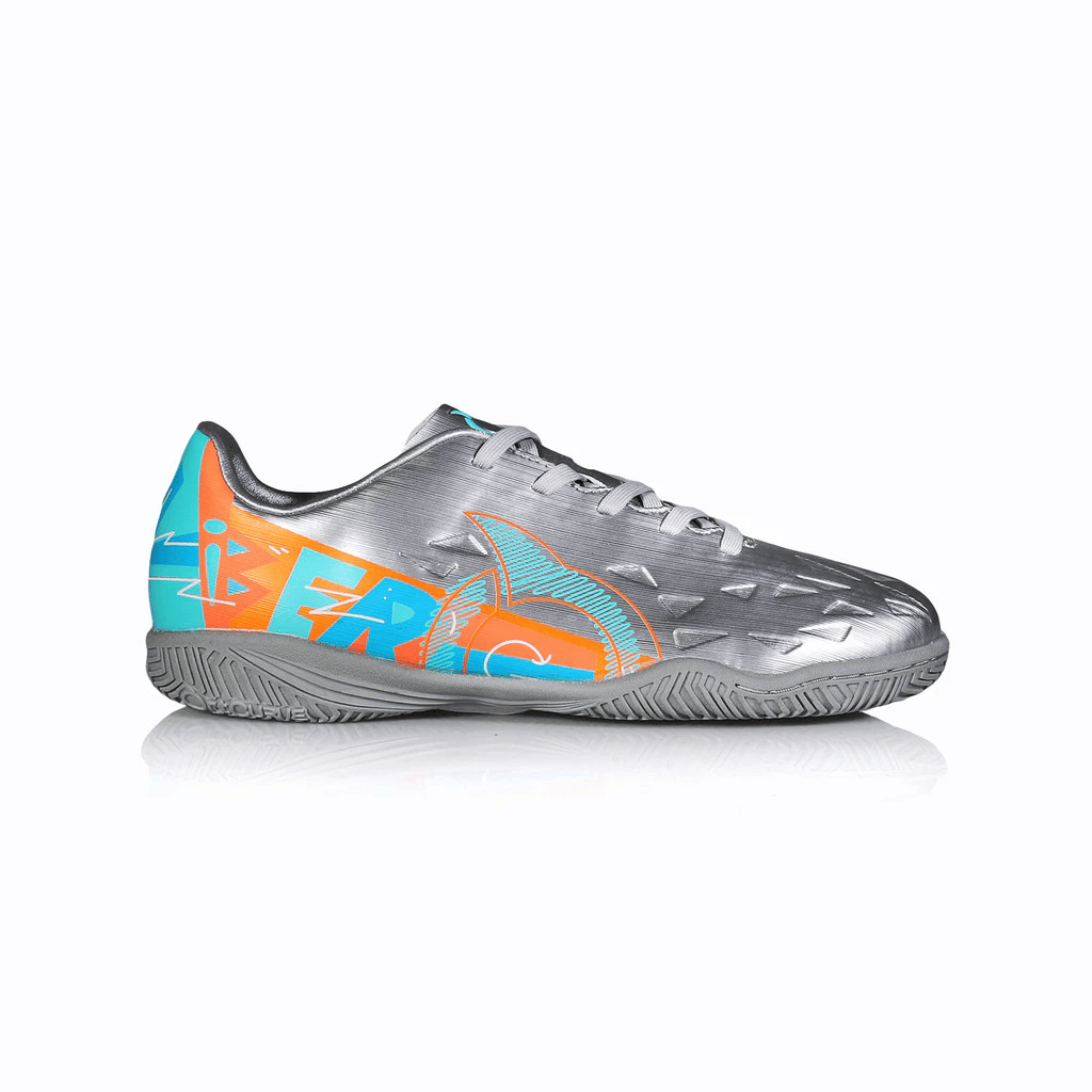 Ortuseight Catalyst Liberte V4 IN JR Kids/Junior Futsal Shoes - Silver/Aqua