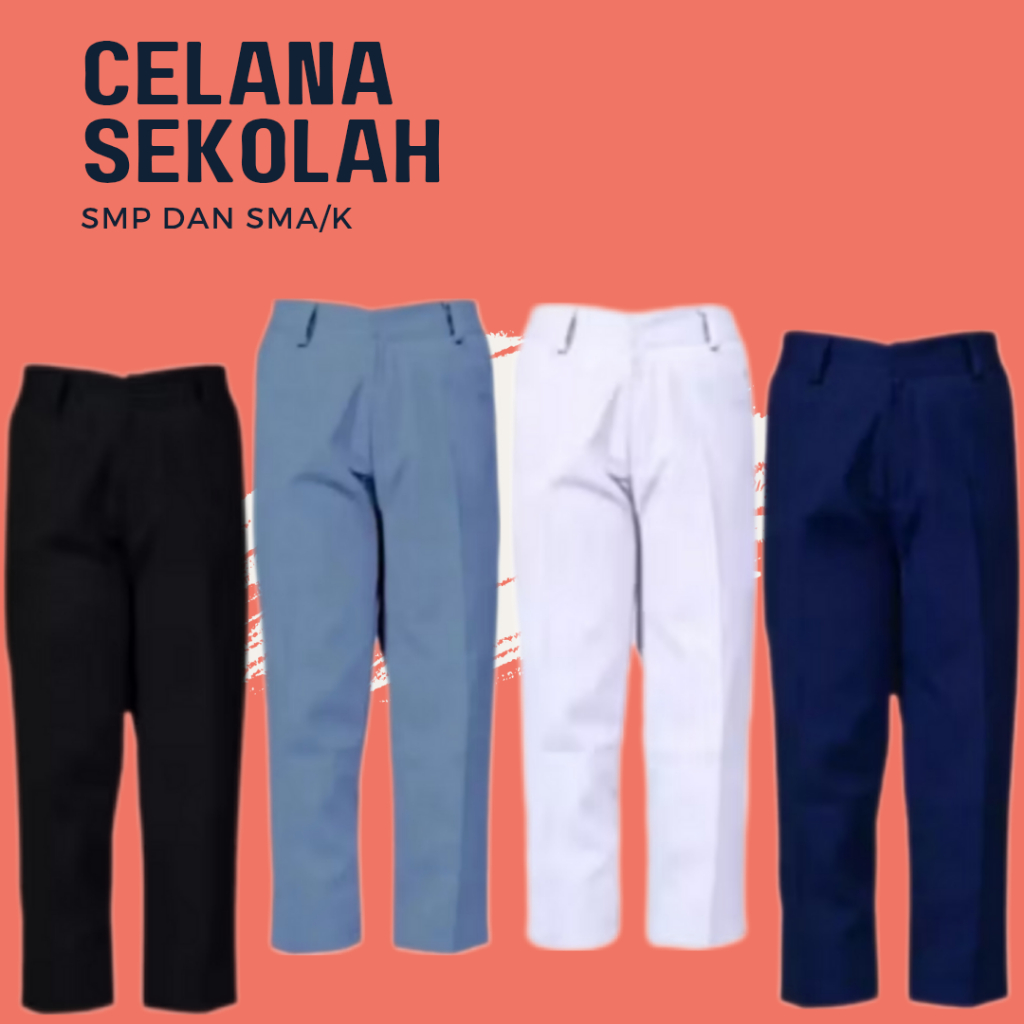 SIMPLE SCHOOL กางเกงสําหรับ JUNIOR HIGH SCHOOL และสูง SCHOOL CHILDREN
