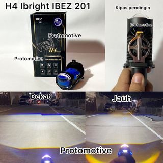 IBEZ Lampu Utama H4 201 Original dengan kipas pendingin