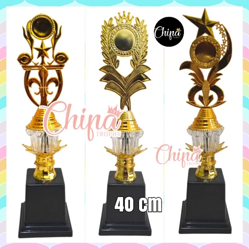 CROWN STAR FRUIT 1 FOOT CUP / CLEAR TROPHY