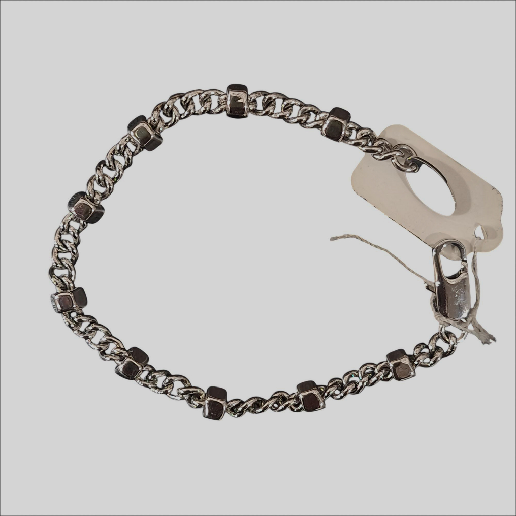 FLASH SALE!!! RADHA Gelang Polos Silver Titanium Premium