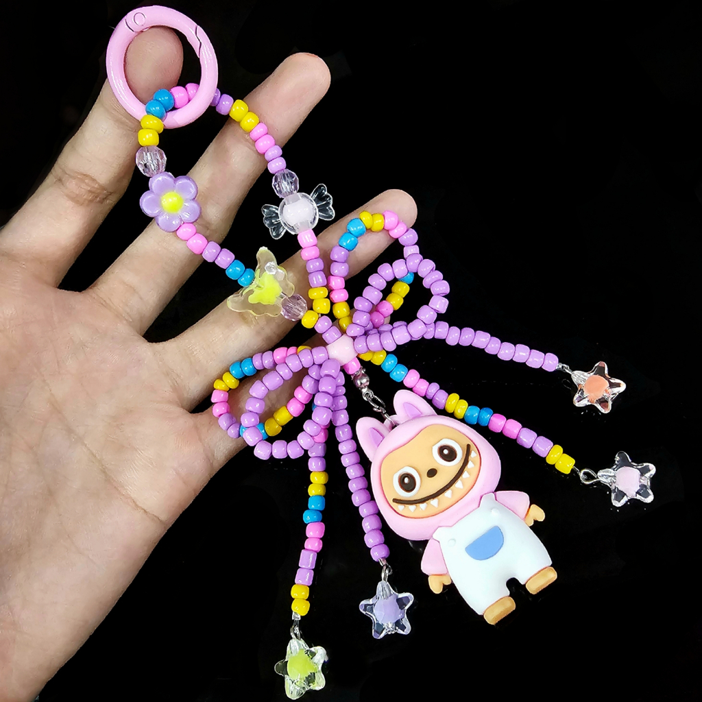 GANTUNGAN พวงกุญแจน่ารัก Aesthetic Labubu Bag Charm พวงกุญแจ - GK042