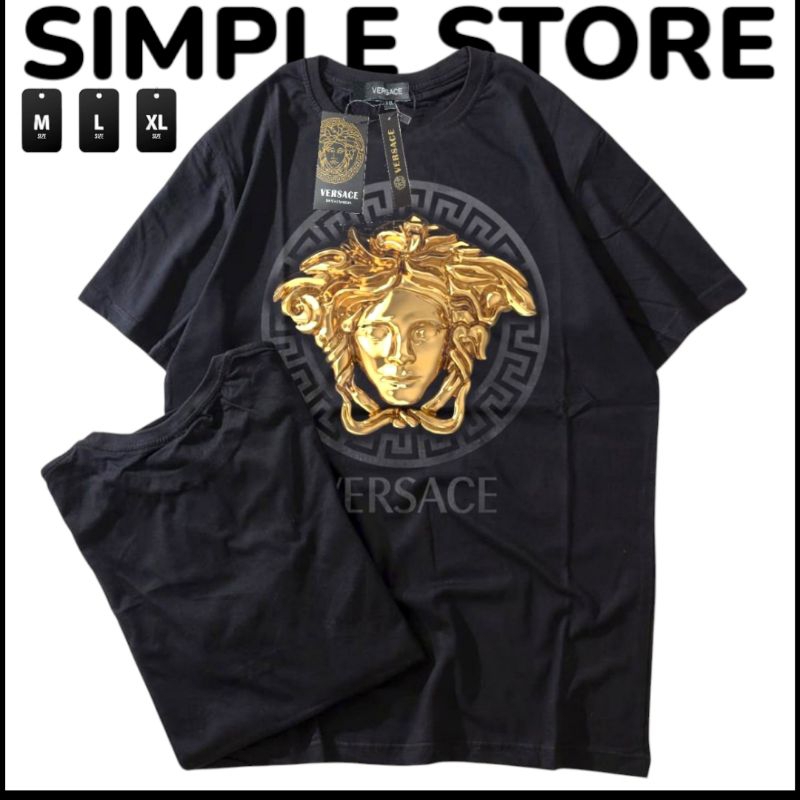 1:1 Mirror Premium Distro เสื้อยืด V**E*R*S*A*C / เสื้อยืดแขนสั้นผู้ชายและผู้หญิง
