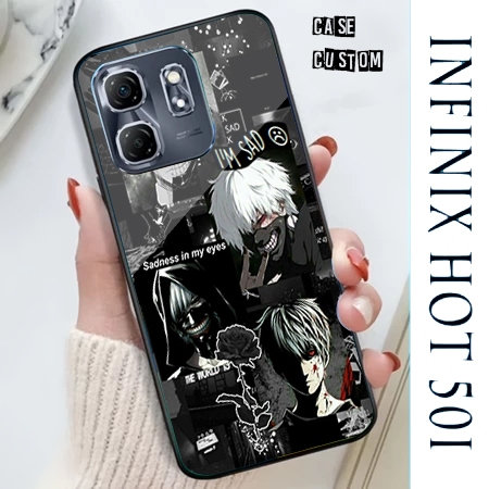HP INFINIX HOT 50i Case สามารถใช้สําหรับโทรศัพท์ทุกประเภท ยัง _เคสเงาล่าสุด _เคสแบบกําหนดเอง_Hardcas