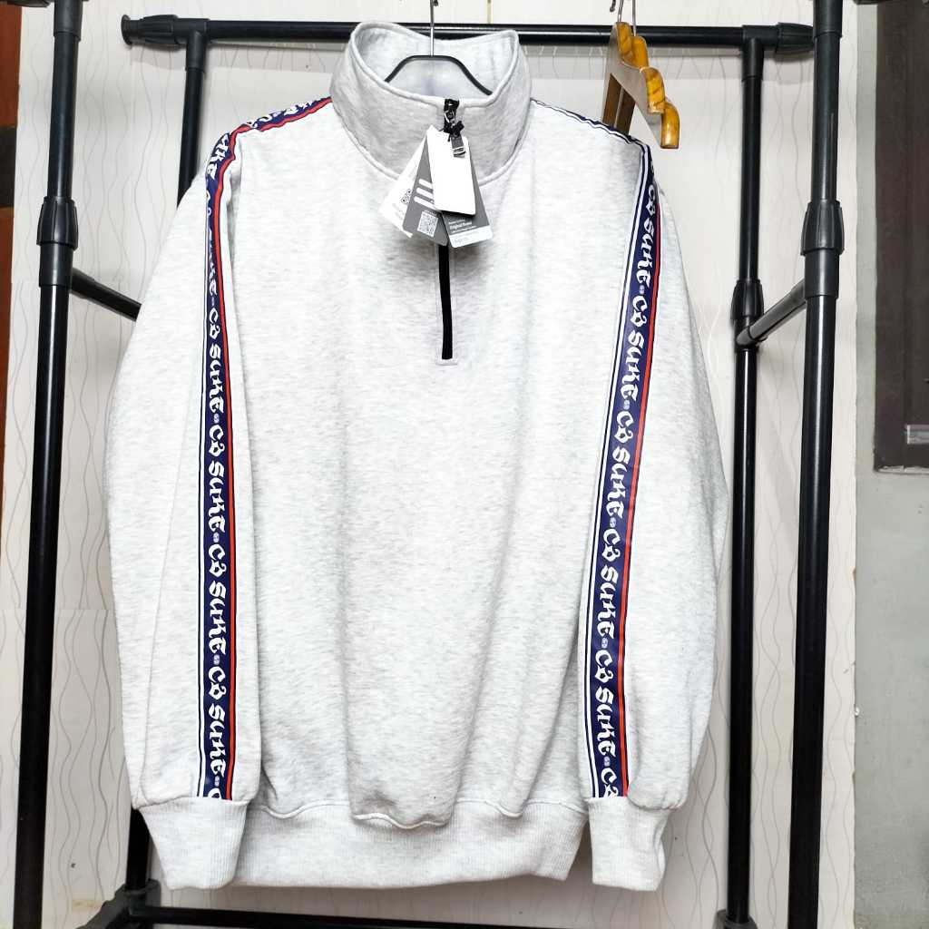 Half Zip Suke.co โลโก้พิมพ์ Original Premium/Aesthetic คอเต่าซิป Sweatshirt/Outer Jacket สําหรับชายห