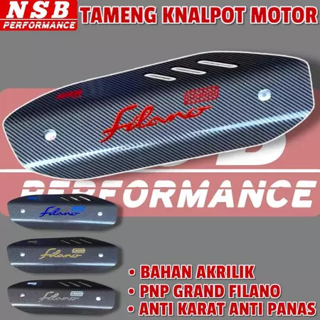 ฝาครอบ SHIELD MUFFLER COVER VARIATION GRAND FILANO ORIGINAL NSB PNP GRAND FILANO ZM55