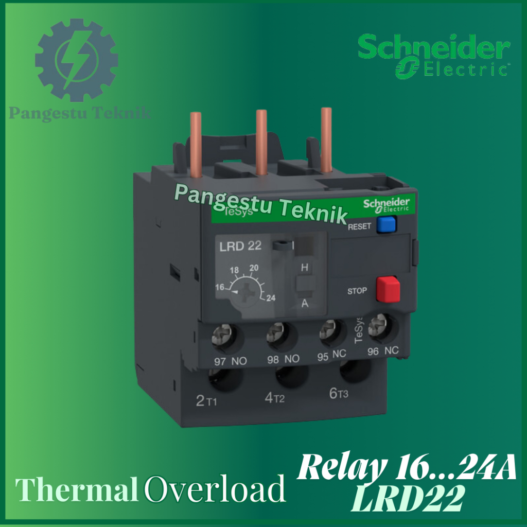 Schneider TOR 16....24A LRD 22 รีเลย์โอเวอร์โหลดความร้อน - LRD22