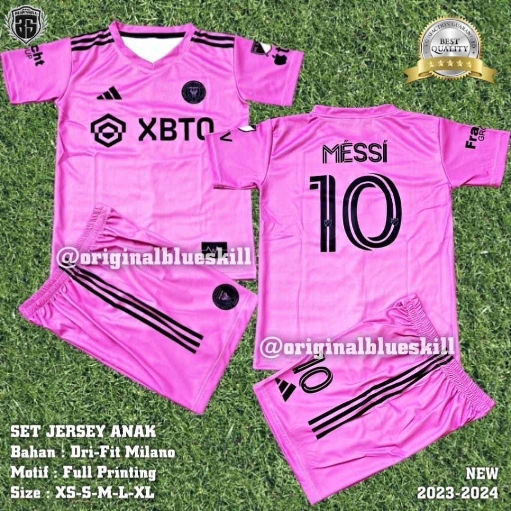INTER MIAMI HOME PINK 2024 FOOTBALL JERSEY FOOTBALL JERSEY FUTSAL JERSEY INTER MIAMI พรีเมี่ยม JERSE