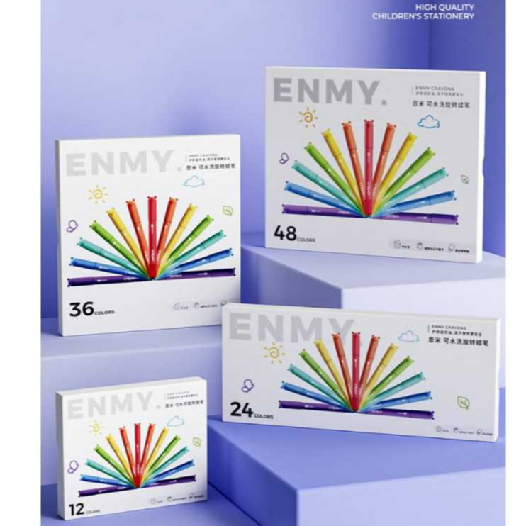 ENMY Silky Crayon Set 12/24/36/48 สี
