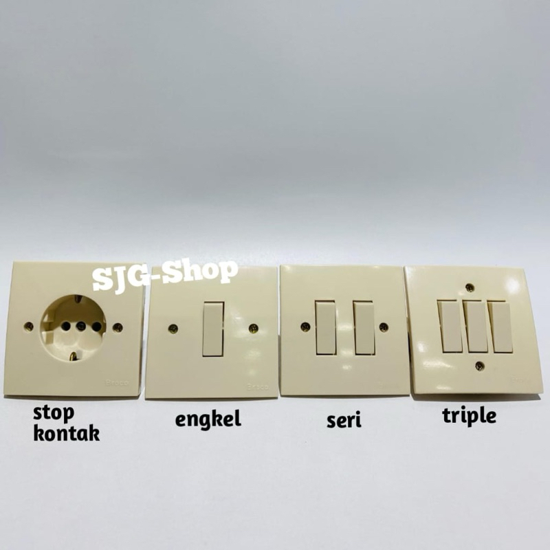 Broco Triple Series Single Switch และ Broco Socket 6100 6611 6612 6613 IBInbow Broco ราคาไม่แพงคุณภาพดี