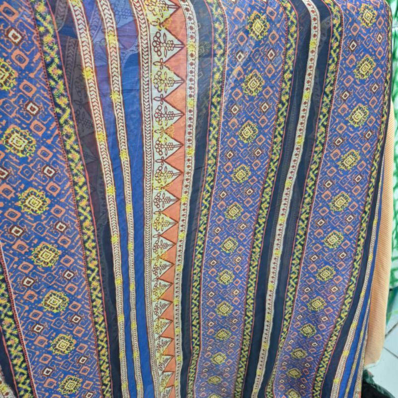 ETHNIC MOTIF ผ้าห่อผ้า - ETHNIC MOTIF CHIF CHIFFON - ETHNIC MOTIF ผ้าราคา/0.5M