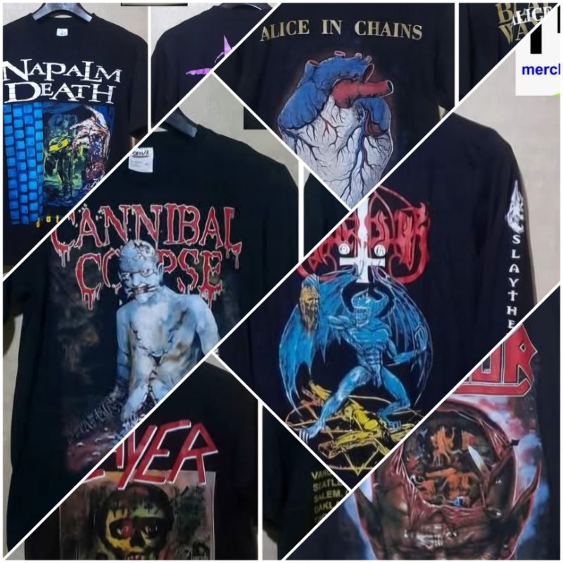 เสื้อยืดวง Metallica/รวม/slayer