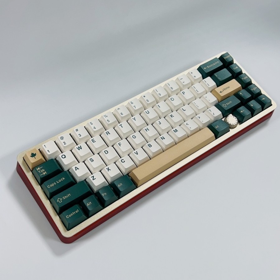HIJAU GMK British Racing Green Clone ABS Doubleshot Cherry Profile Keycaps Ai Fei AiFei GC015 Yongqi