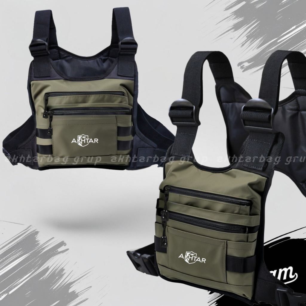 กระเป๋าคาดหน้าอกผู้ชายกันน้ํา Tactical รุ่นใหม่ล่าสุด 2025 Akhtar Hector