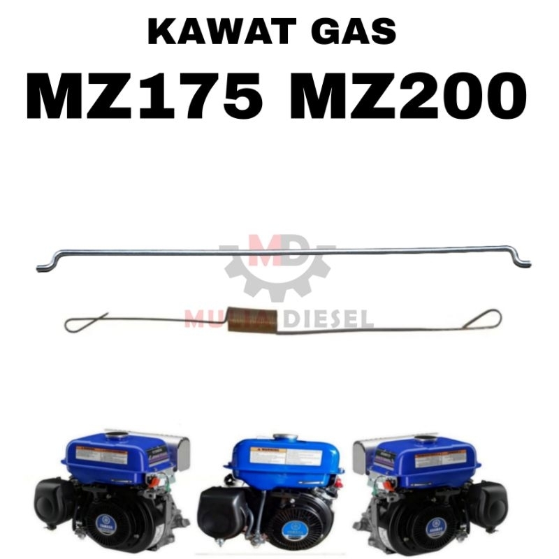 MESIN คันแก๊ส Pullrod MZ175 MZ200 Yamaha MZ 175 200 เครื่องยนต์
