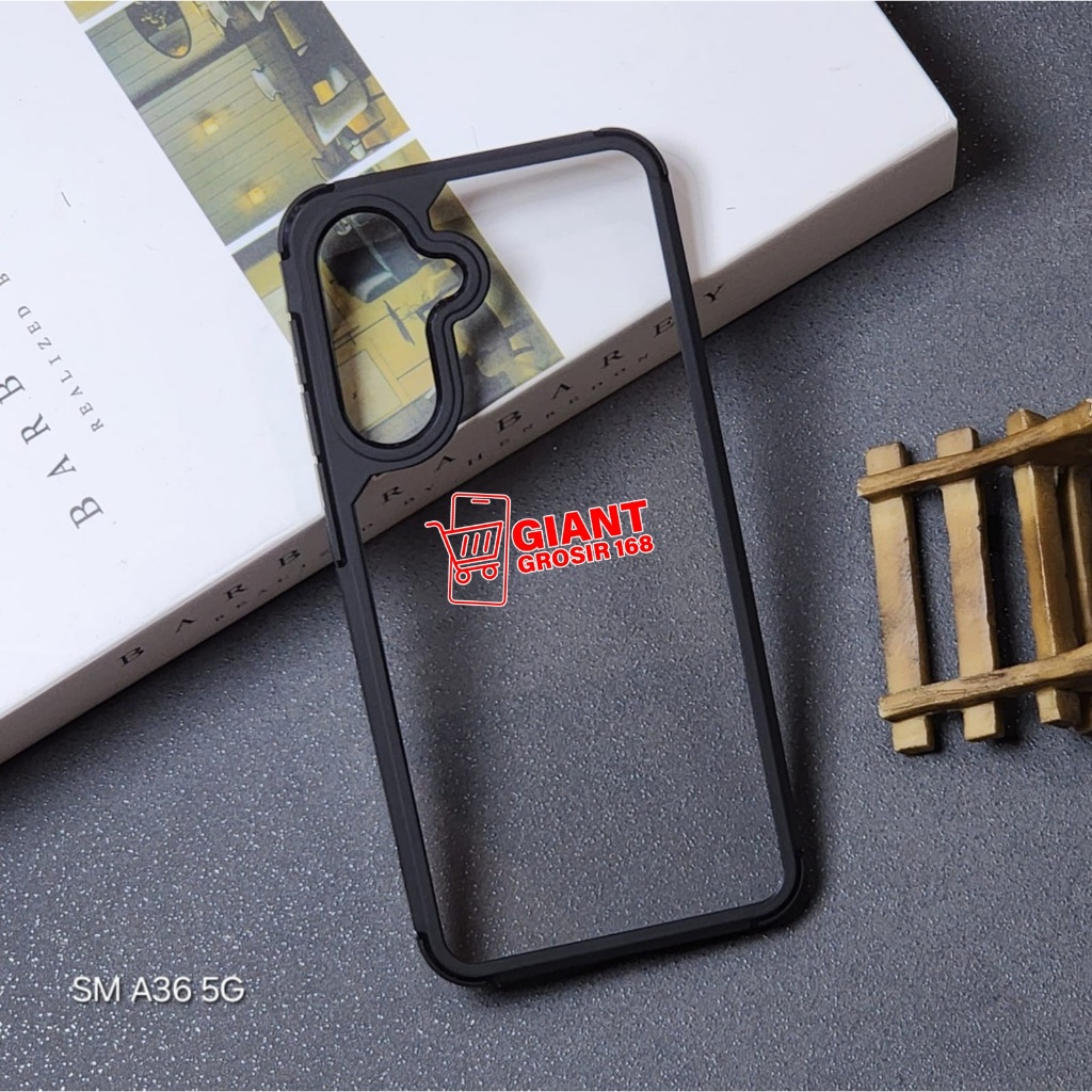 เคสใสไฮบริดกันกระแทกป้องกันการตกโปร่งใส Samsung A36 5G Samsung A56 5G